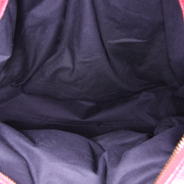 Sac de voyage Balenciaga Classic City en cuir bordeaux - Detail D2