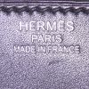 Borsa da viaggio Hermes Haut à Courroies - Travel Bag in tela bicolore beige e nera e pelle nera - Detail D3 thumbnail