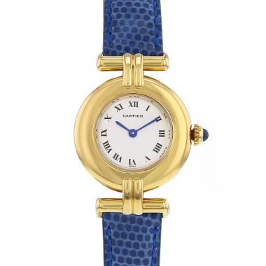 Reloj Cartier Colisee de plata dorada Circa  1990