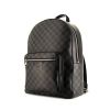 Louis Vuitton Josh backpack in damier graphite canvas and black leather - 00pp thumbnail