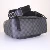 Louis Vuitton Josh backpack in damier graphite canvas and black leather - Detail D4 thumbnail