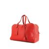 Hermes Victoria travel bag in red togo leather - 00pp thumbnail