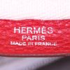 Hermes Victoria travel bag in red togo leather - Detail D3 thumbnail