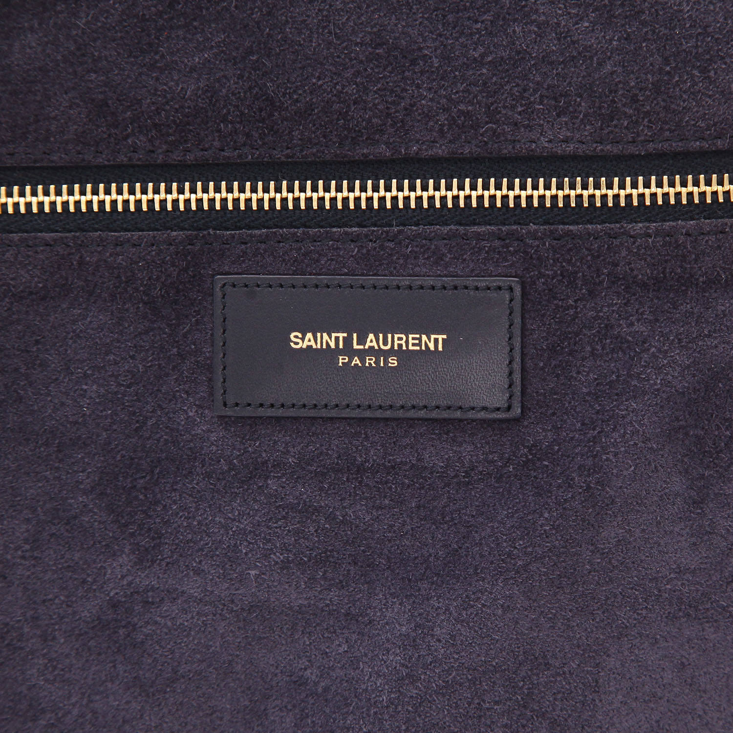 Bolsa de viaje Saint Laurent Duffle en cuero azul marino - Detail D2