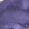 Saint Laurent Duffle travel bag in navy blue leather - Detail D2 thumbnail