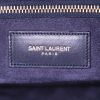 Saint Laurent Duffle travel bag in navy blue leather - Detail D3 thumbnail