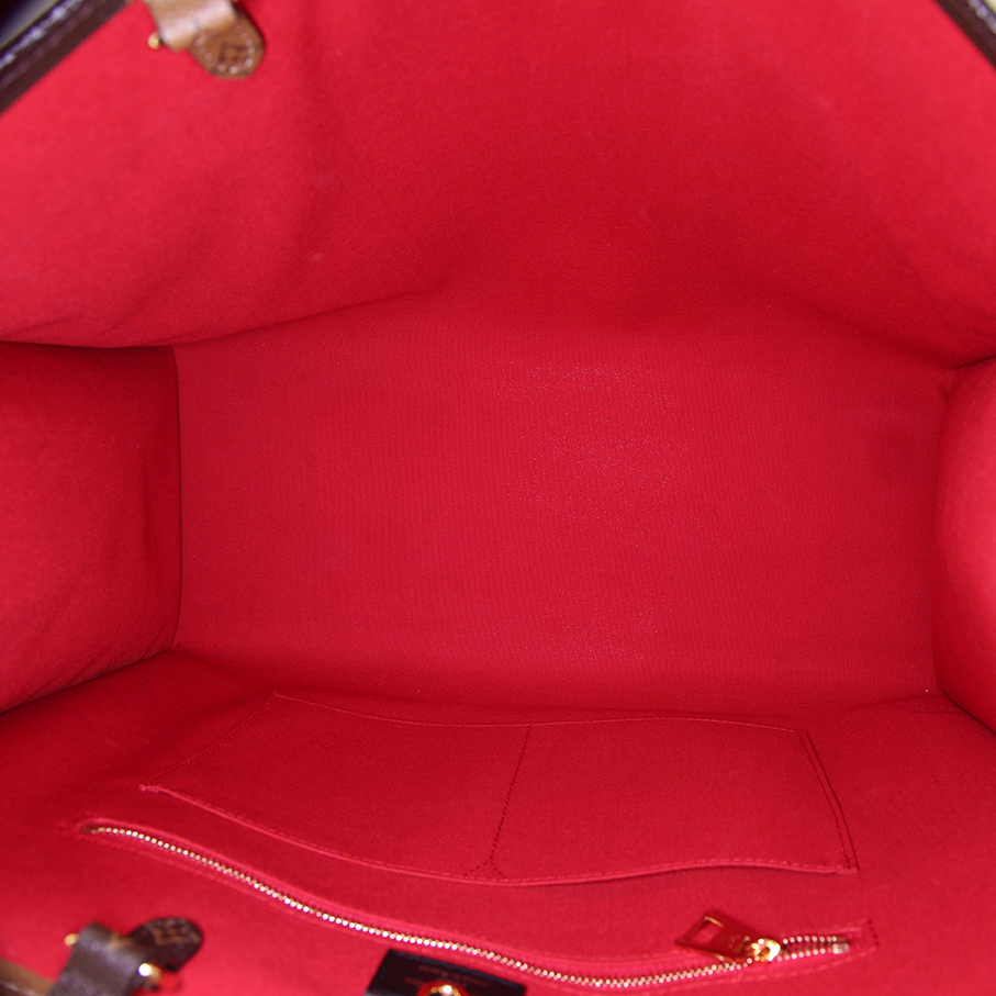 Bolso Cabás Louis Vuitton Onthego modelo grande en lona Monogram dos tonos marrón - Detail D3