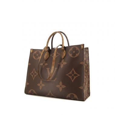 Louis Vuitton Black Beige Monogram Giant Empreinte Onthego mm - Handbag | Pre-owned & Certified | used Second Hand | Unisex