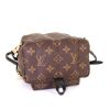 Mochila Louis Vuitton Palm Springs Backpack Mini en lona Monogram marrón y cuero negro - Detail D5 thumbnail
