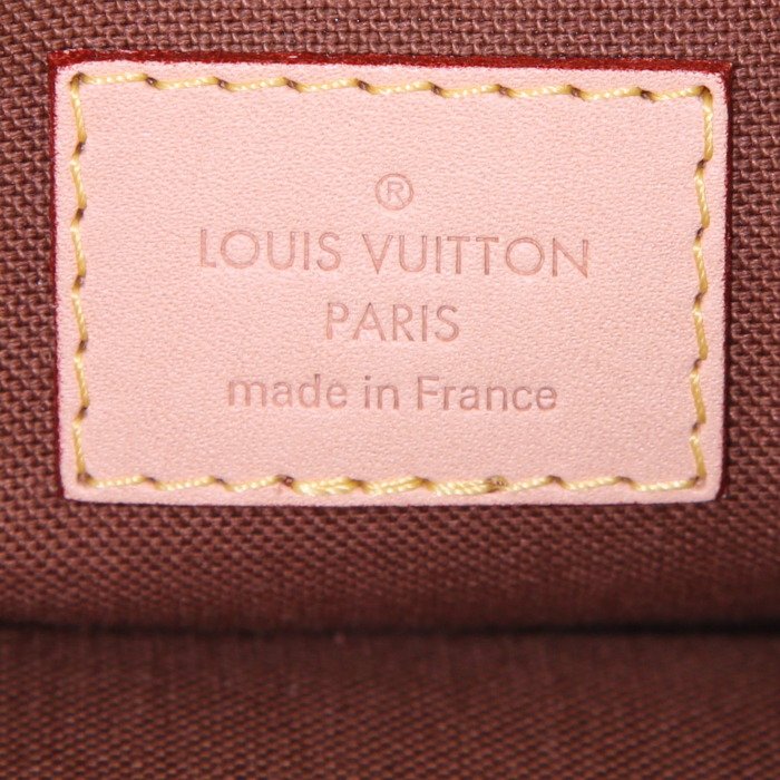 Bolsito de mano Louis Vuitton Multi-Pochette Accessoires en lona Monogram marrón y cuero natural - Detail D4