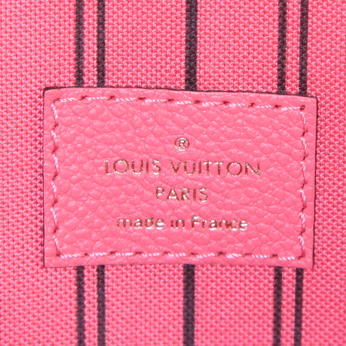 Borsa Louis Vuitton Pont Neuf in pelle monogram con stampa rosa - Detail D4