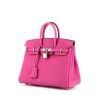 Hermes Birkin 25 cm handbag in pink Magnolia togo leather - 00pp thumbnail
