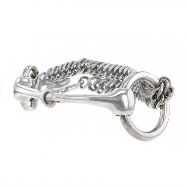Brazalete articulado Hermès Mors en plata