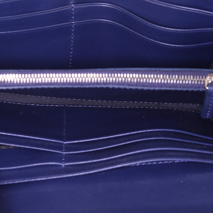 Portafogli Fendi in pelle blu marino - Detail D2
