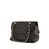 Chanel Petit Shopping handbag in black quilted grained leather - 00pp thumbnail