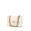 Chanel Vintage Diana handbag in white quilted leather - 00pp thumbnail