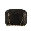 Sac porté épaule Chanel Vintage Shopping en cuir matelassé noir - 360 thumbnail