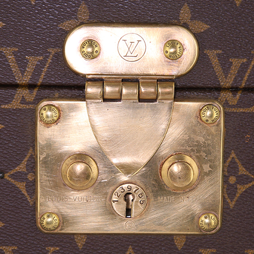 Vanity Louis Vuitton Boîte à Pharmacie en toile monogram marron et lozine - Detail D3