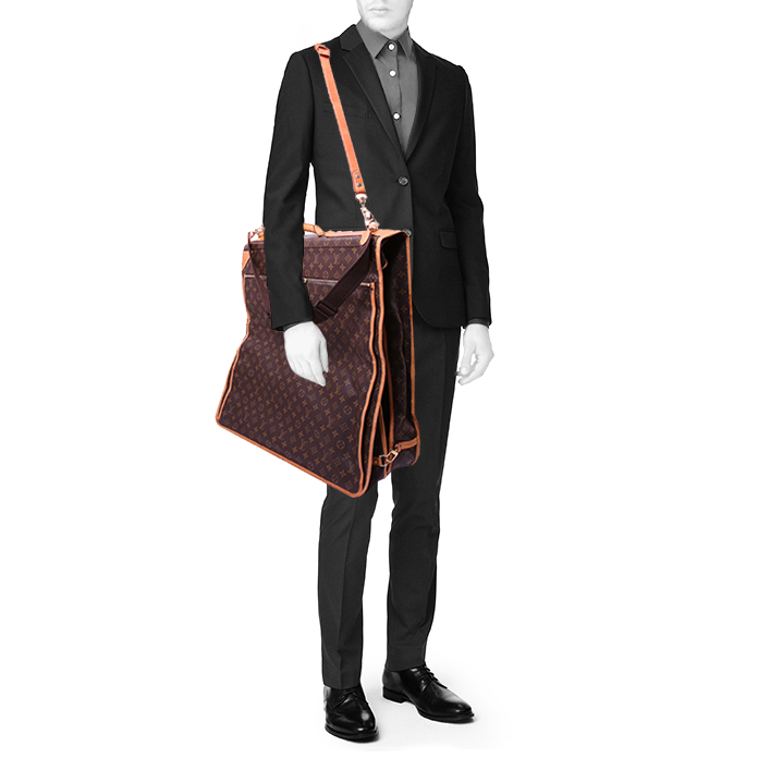 Louis Vuitton clothes-hangers in monogram canvas and natural leather - Detail D1