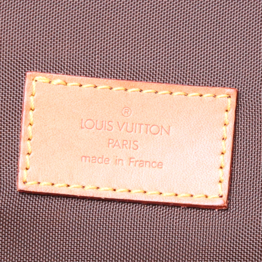 Porta abiti Louis Vuitton in tela monogram e pelle naturale - Detail D4