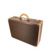 Louis Vuitton Bisten 55 suitcase in monogram canvas and brown lozine (vulcanised fibre) - 00pp thumbnail