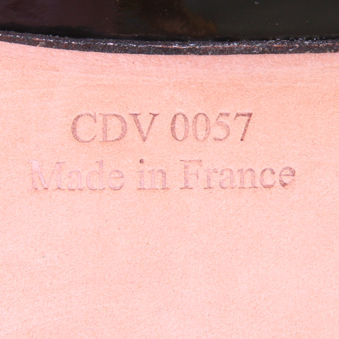 Ceinture Givenchy en cuir verni noir - Detail D2