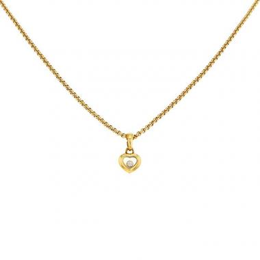 Chopard Happy Diamonds necklace in yellow gold and diamonds
