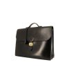 Hermès Sac à dépêches briefcase in black box leather - 00pp thumbnail