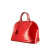 Borsa Louis Vuitton Alma modello medio in pelle verniciata monogram rossa - 00pp thumbnail