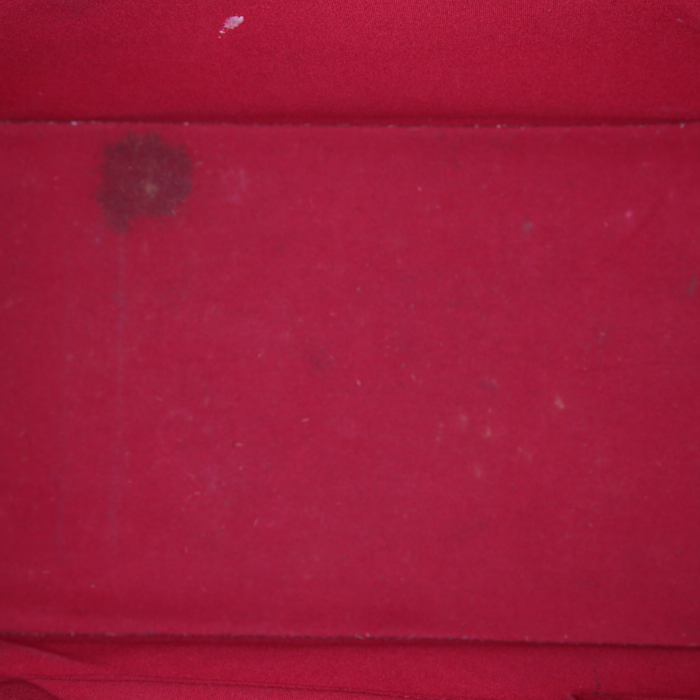 Louis Vuitton Alma medium model handbag in red monogram patent leather - Detail D2