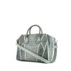 Givenchy Antigona medium model handbag in blue leather and blue suede - 00pp thumbnail