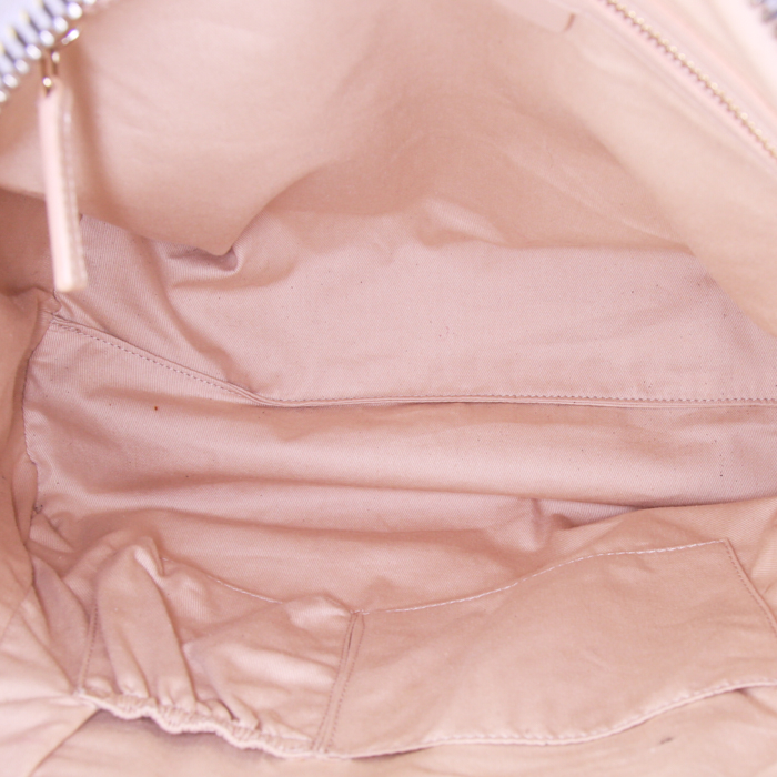 Bolso de mano Givenchy Antigona modelo mediano en cuero azul y ante azul - Detail D3