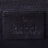 Gucci small model handbag in black suede and black leather - Detail D3 thumbnail