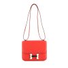 Hermes Constance mini shoulder bag in red Swift leather - 360 thumbnail