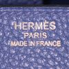Sac à main Hermes Birkin 35 cm en cuir togo bleu - Detail D3 thumbnail