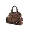 Bolso de mano Louis Vuitton Trevi modelo grande en lona a cuadros revestida ébano y cuero marrón - 00pp thumbnail