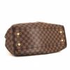 Louis Vuitton Trevi large model handbag in ebene damier canvas and brown leather - Detail D5 thumbnail