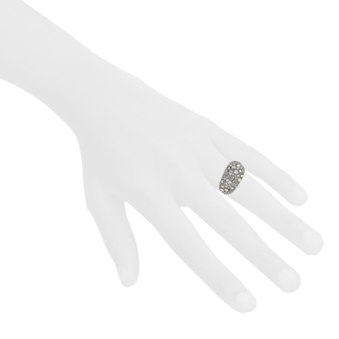 Pomellato Tango ring in pink gold, blackened gold and diamonds - Detail D1