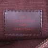 Bolsito de mano Louis Vuitton Geronimosx en lona a cuadros revestida y cuero marrón - Detail D3 thumbnail