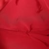 Pochette Balenciaga Clip M in tela e pelle rossa - Detail D2 thumbnail