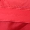 Bolsito de mano Balenciaga Clip M en lona y cuero rojo - Detail D3 thumbnail