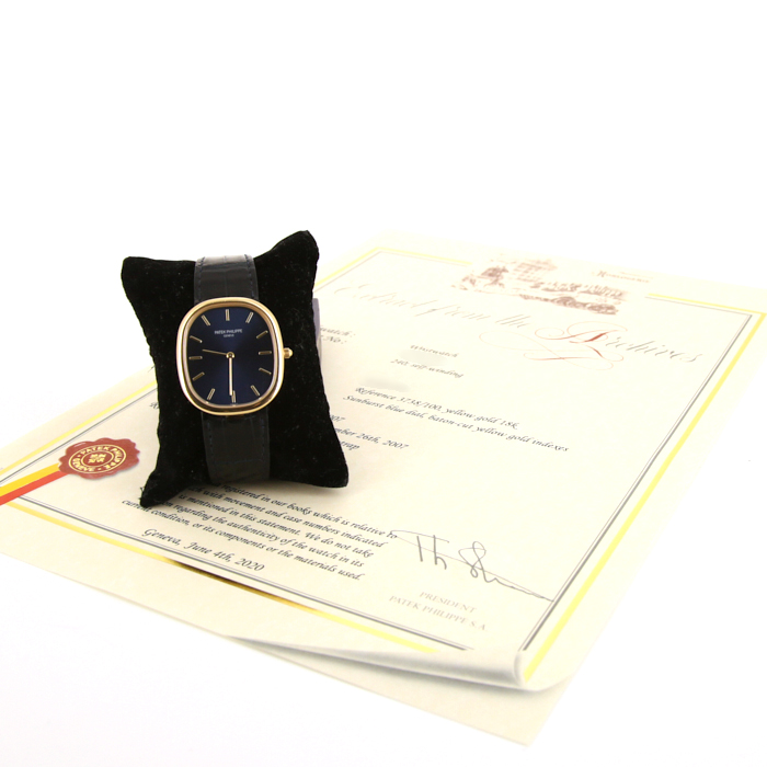 Patek Philippe Ellipse watch in yellow gold Ref: 3738/100 Circa 2007 - Detail D2