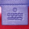 Gucci GG Marmont small model shoulder bag in blue velvet - Detail D4 thumbnail