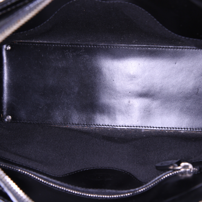 Bolso de mano Tod's D-Bag en cuero esmaltado negro - Detail D2