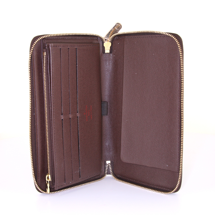 Portafogli Louis Vuitton Organizer in tela a scacchi ebana - Detail D2