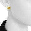 Dinh Van Pi Chinois small model earrings in 22 carats yellow gold - Detail D1 thumbnail