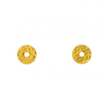 Paire de boucles d'oreilles Dinh Van Pi Chinois petit modèle en or jaune 22 carats