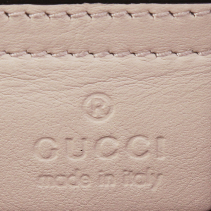 Gucci Sylvie shoulder bag in grey python - Detail D4