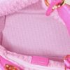 Bolso de mano Dior Cannage en cuero acolchado rosa - Detail D2 thumbnail