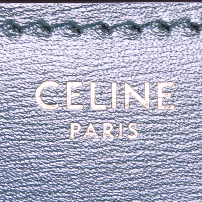 Bolso bandolera Céline Classic Box en cuero box verde - Detail D3